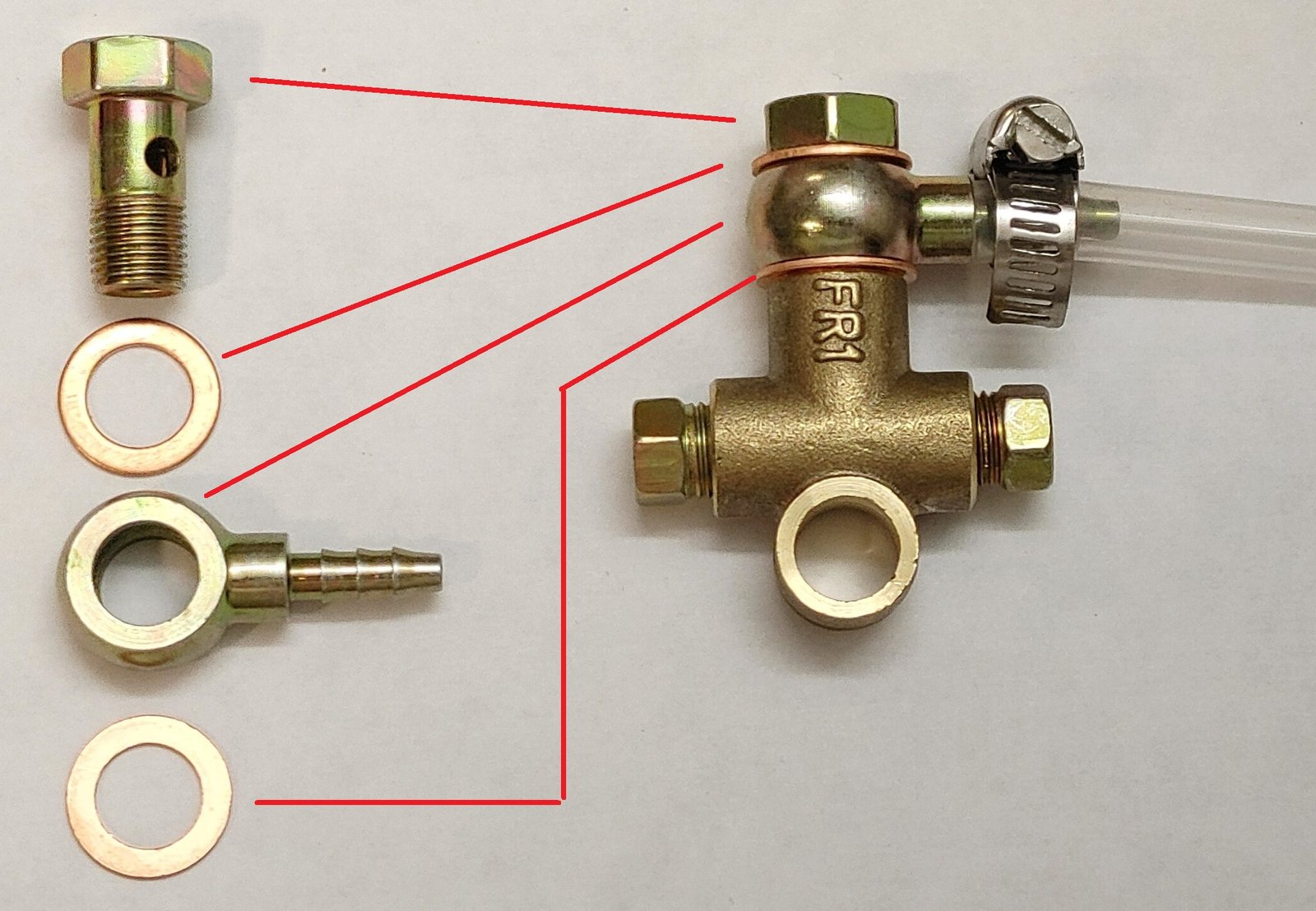 Conector unión de 1 pulgada