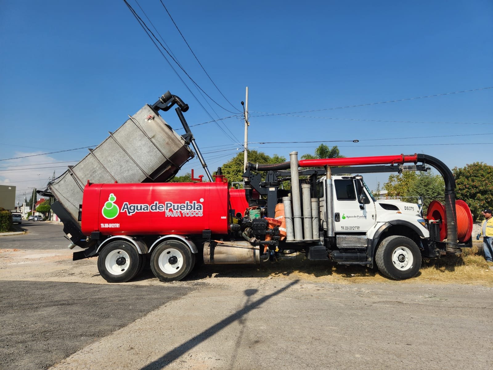 Equipo Vactor para trabajos de desazolve